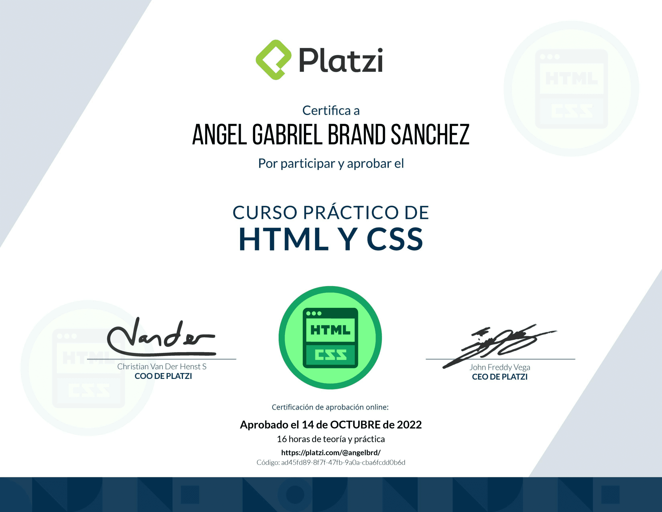 HTML and CSS practice course